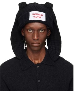 Charles Jeffrey Chunky Rabbit Beanie - Black