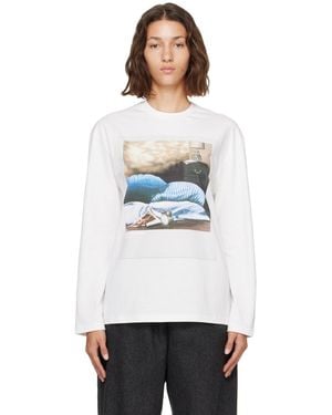 Jil Sander Off- Photograph Long-Sleeve T-Shirt - White