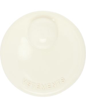 Vetements Off- Security Tag Brooch - Natural