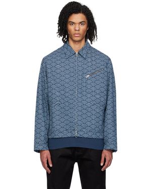 KENZO ブルー Paris Seigaiha デニムジャケット
