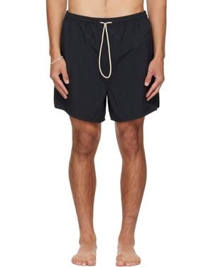 Fear Of God Logo Patch Swim Shorts - Blue