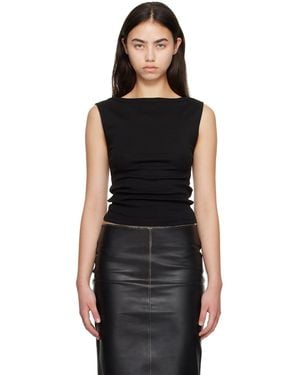 St. Agni Organic Cotton Ballerina Tank Top - Black