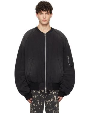 Juun.J Ma-1 Jumper Reversible Bomber Jacket - Black