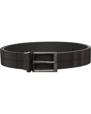 Burberry Check Belt - Black