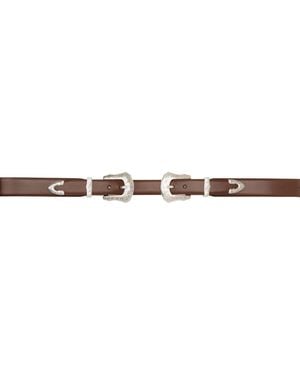 Toga Double Buckle Belt - Brown