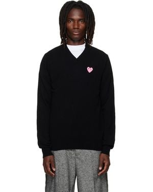 COMME DES GARÇONS PLAY Heart Emblem Jumper - Black