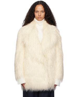 Frankie Shop Off- Liza Short Faux-Fur Coat - Natural