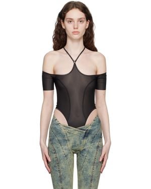 KNWLS Chk Bodysuit - Black