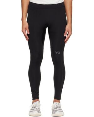 Y-3 Running Leggings - Black