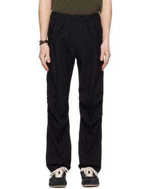 Tom Ford Wool Cashmere Cargo Trousers - Black
