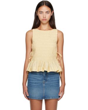 Ganni Cotton Top - Blue
