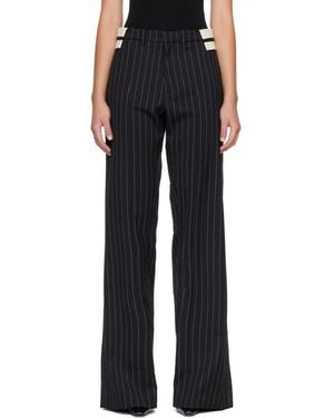 Jean Paul Gaultier 'The Tennis Tailored' Trousers - Black