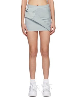 Feng Chen Wang Asymmetric Miniskirt - Blue
