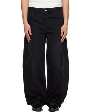 Vetements Cut Cross Jeans - Black