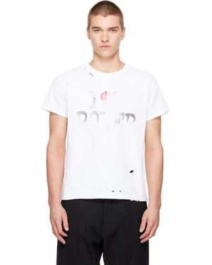 MATIERES FECALES Short-Sleeve Power T-Shirt - White
