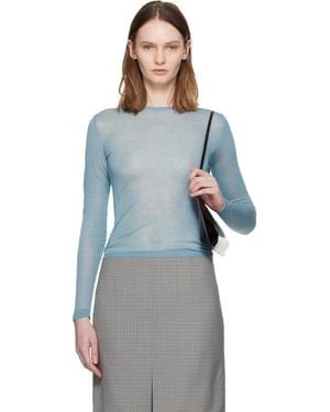 Paloma Wool Pull Losa Bleu À Col Ras Du Cou