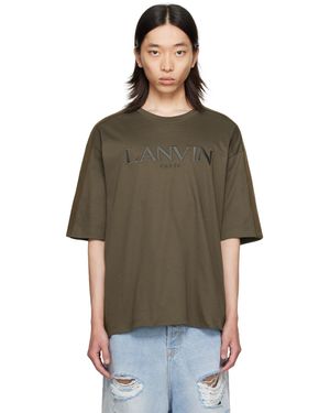 Lanvin ブラウン Side Curb Tシャツ