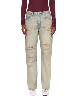 KENZO Jean Droit Bleu - Noir