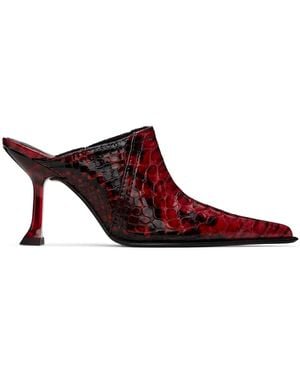 Miista Ashlyn Snake Mules - Black