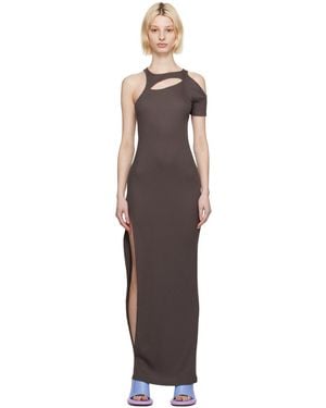 Eckhaus Latta Slit Maxi Dress - Black