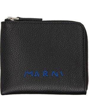 Marni Zip Around Wallet - Black