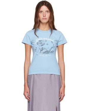 Ganni Baby Fit Mermaid T-Shirt - Blue
