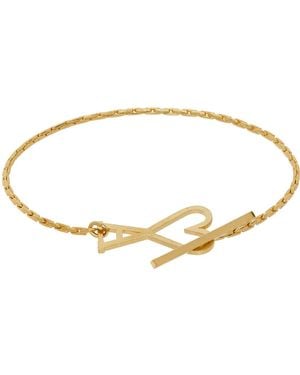 Ami Paris Ami De Cœur Chain Bracelet - Black