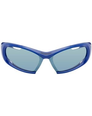 Balenciaga ブルー Dynamo スクエアサングラス