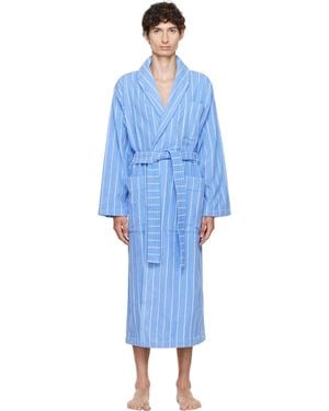 Tekla Terry Classic Bathrobe - Blue