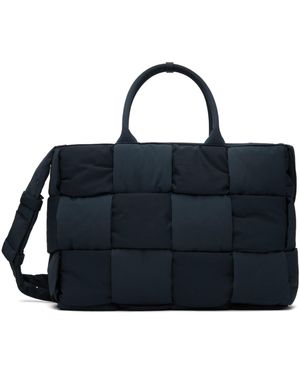 Bottega Veneta Navy Arco Padded Tote - Black