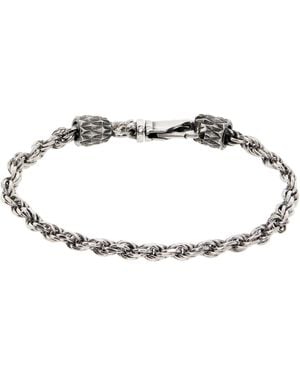 Emanuele Bicocchi Tiny French Rope Bracelet - Black