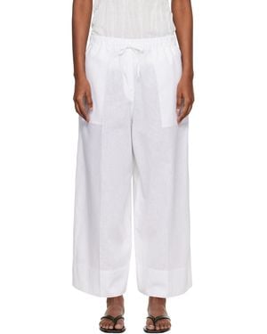 TOTEME Wide Summer Pants - White