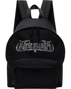 Vetements ブラック Metal Logo バッグパック