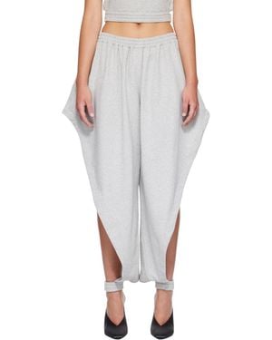 Alaïa Fleece Jersey Pointed Trousers - Grey