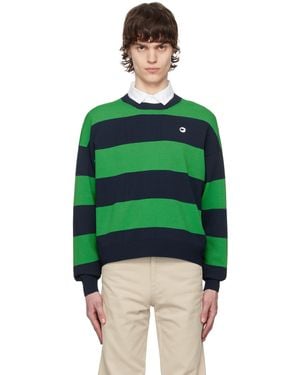 Coperni Striped Crewneck Sweater - Green
