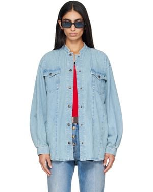 Valentino Cotton Chambray Shirt - Blue