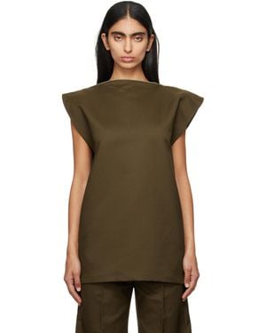 MM6 by Maison Martin Margiela Twill Blouse - Green