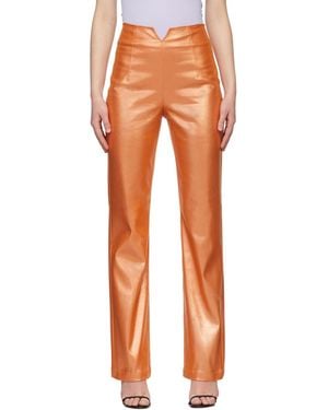 Maisie Wilen Shimmer Contra Jeans - Orange