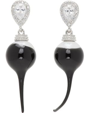 OTTOLINGER Ssense Exclusive & Diamond Drop Earrings - Black