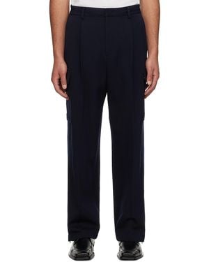 Juun.J Creased Cargo Trousers - Blue