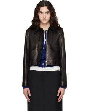 KHAITE Cordelia Leather Jacket - Black
