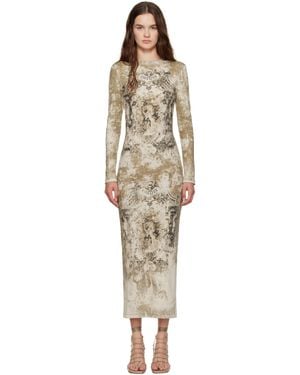 Jean Paul Gaultier 'The Médaillon' Cotton Maxi Dress - Black