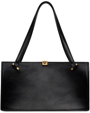 Versace Severine Leather Tote - Black