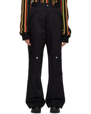 Spencer Badu Panelled Cargo Trousers - Black