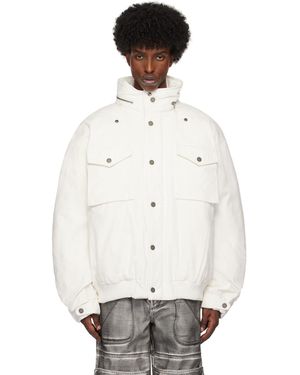 Guess Cotton Ripstop Parka Jacket - White