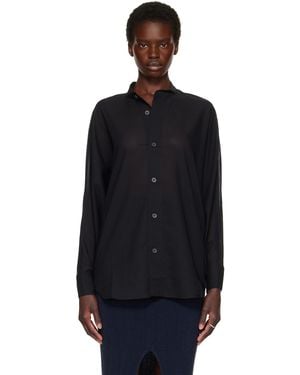 Issey Miyake Sheer Wool Shirt - Black