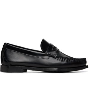 CASABLANCA Leather Loafers - Black