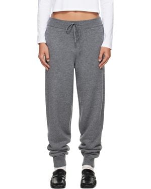 Loulou de Saison Hespero Lds Cashmere French Terry Lounge Trousers - Black