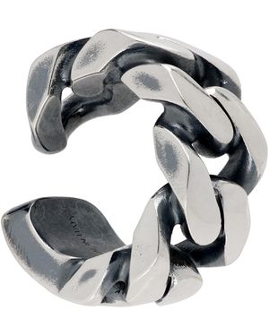 MM6 by Maison Margiela Chain Ear Cuff - Grey