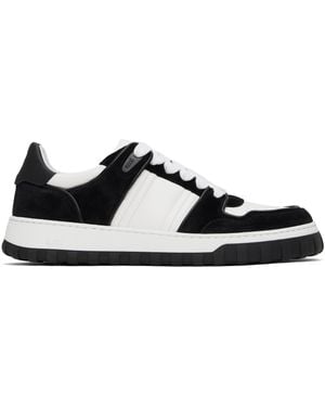 Ami Paris ホワイト＆ブラック Walk レザー ローカットスニーカー